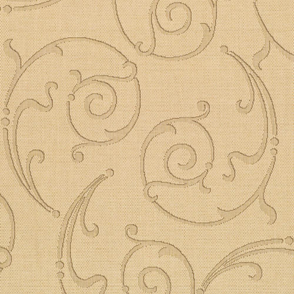 COURTYARD, NATURAL / BROWN, 6'-7" X 6'-7" Square, Area Rug, CY2665-3001-7SQ. Picture 2