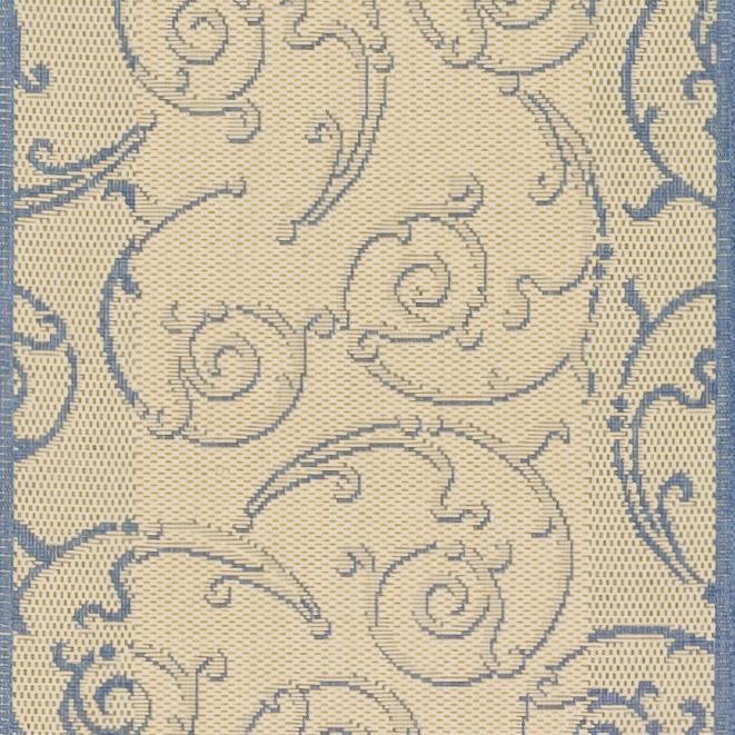COURTYARD, NATURAL / BLUE, 2' X 3'-7", Area Rug, CY2665-3101-2. Picture 6