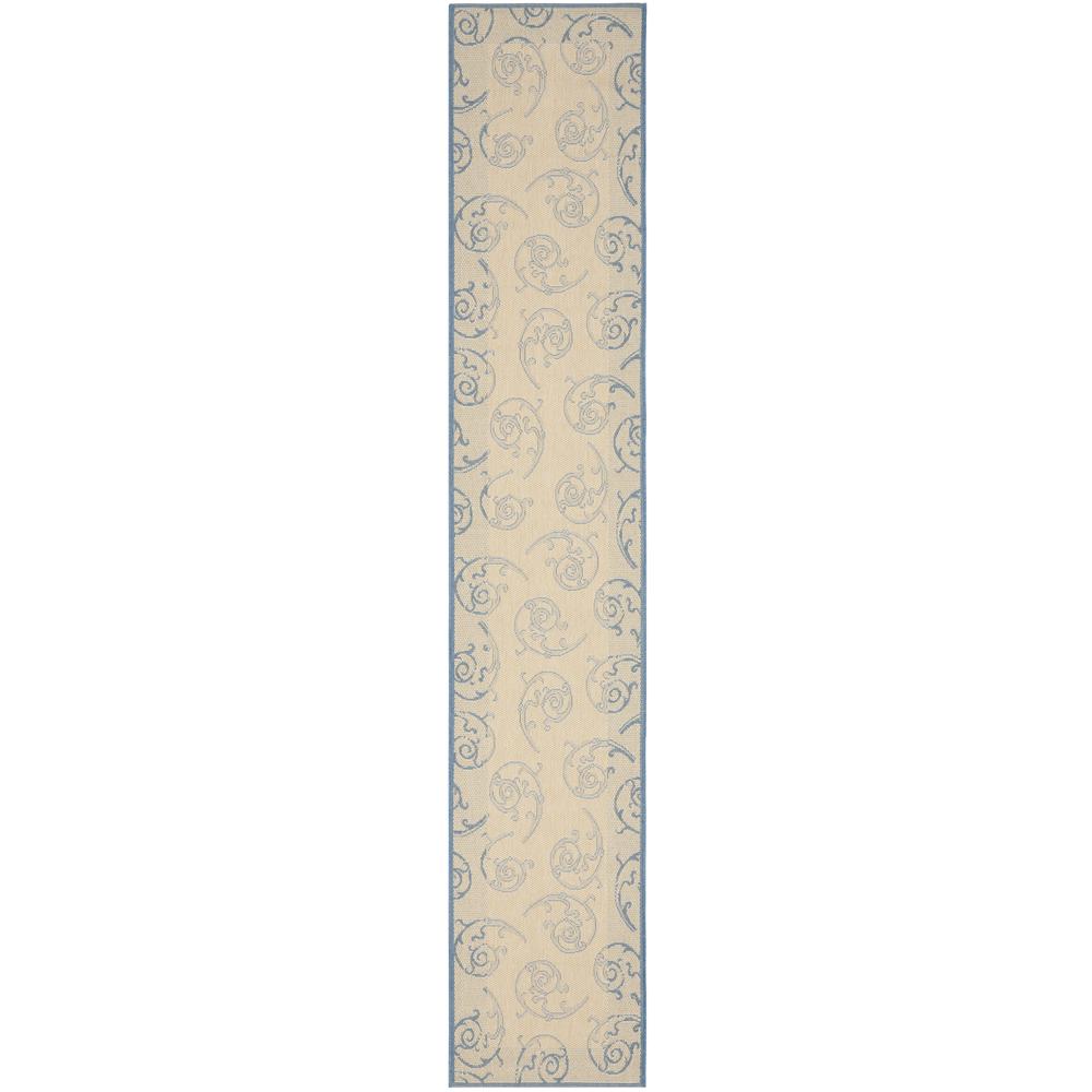 COURTYARD, NATURAL / BLUE, 2' X 3'-7", Area Rug, CY2665-3101-2. Picture 9