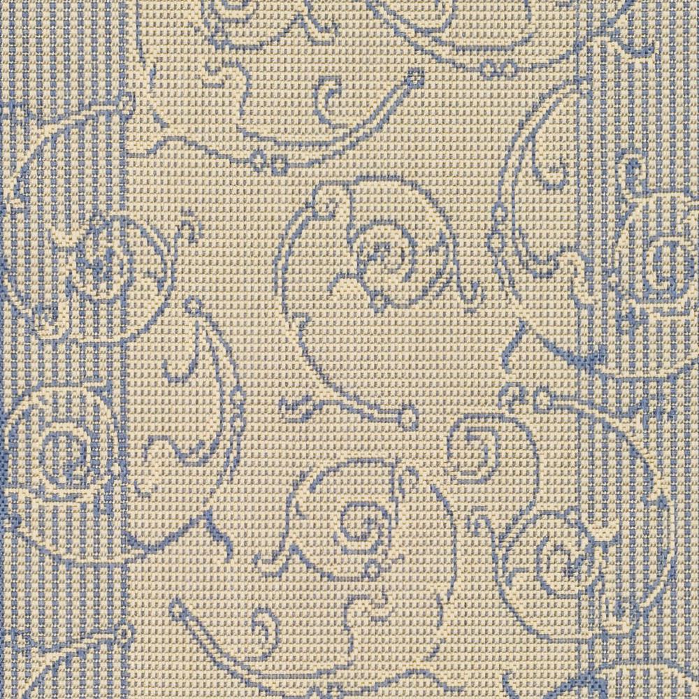 COURTYARD, NATURAL / BLUE, 2' X 3'-7", Area Rug, CY2665-3101-2. Picture 3