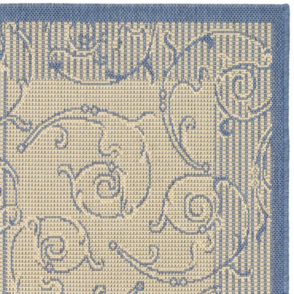 COURTYARD, NATURAL / BLUE, 2' X 3'-7", Area Rug, CY2665-3101-2. Picture 4