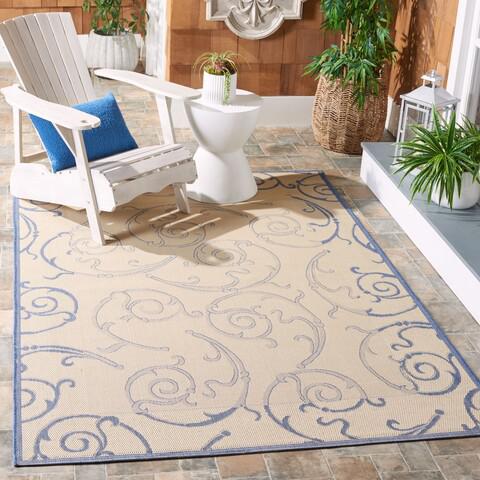 COURTYARD, NATURAL / BLUE, 5'-3" X 7'-7", Area Rug, CY2665-3101-5. Picture 5