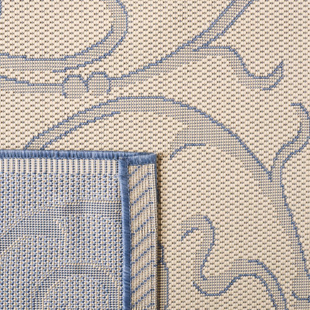 COURTYARD, NATURAL / BLUE, 5'-3" X 7'-7", Area Rug, CY2665-3101-5. Picture 1