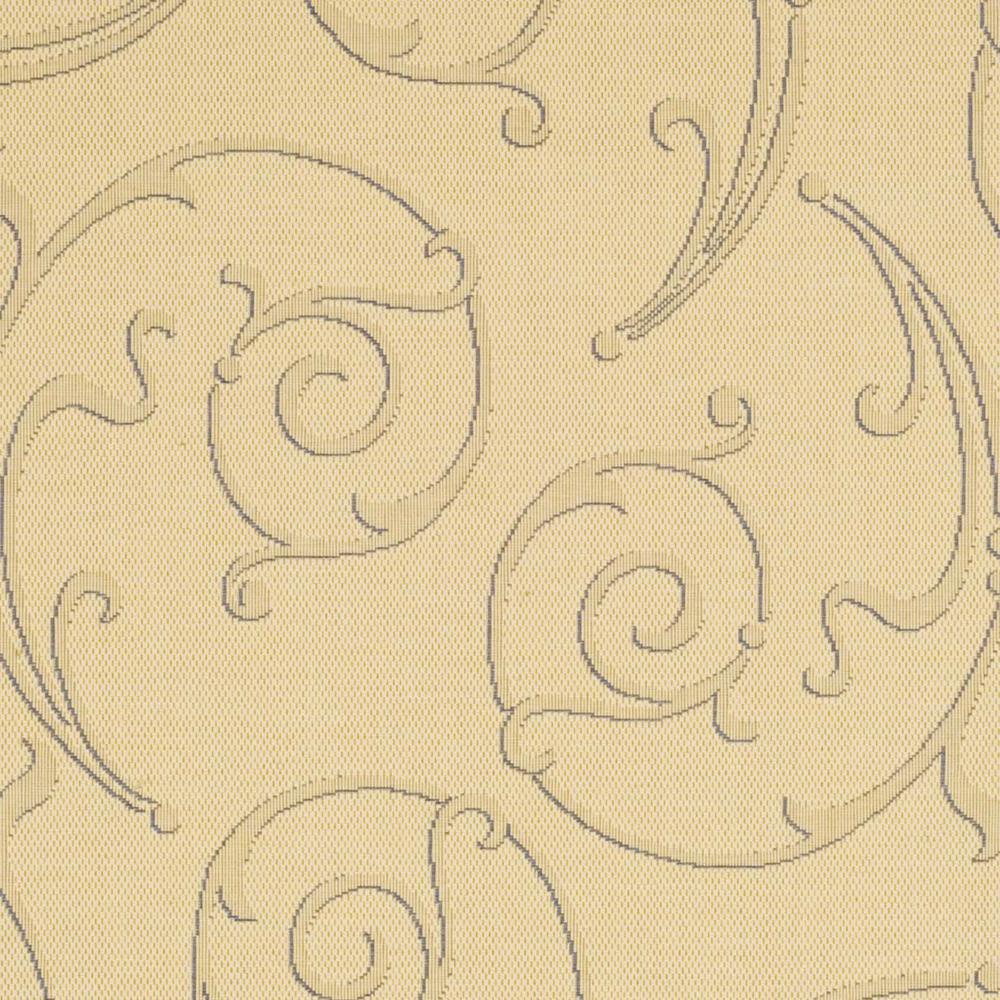 COURTYARD, NATURAL / BLUE, 6'-7" X 6'-7" Square, Area Rug, CY2665-3101-7SQ. Picture 2