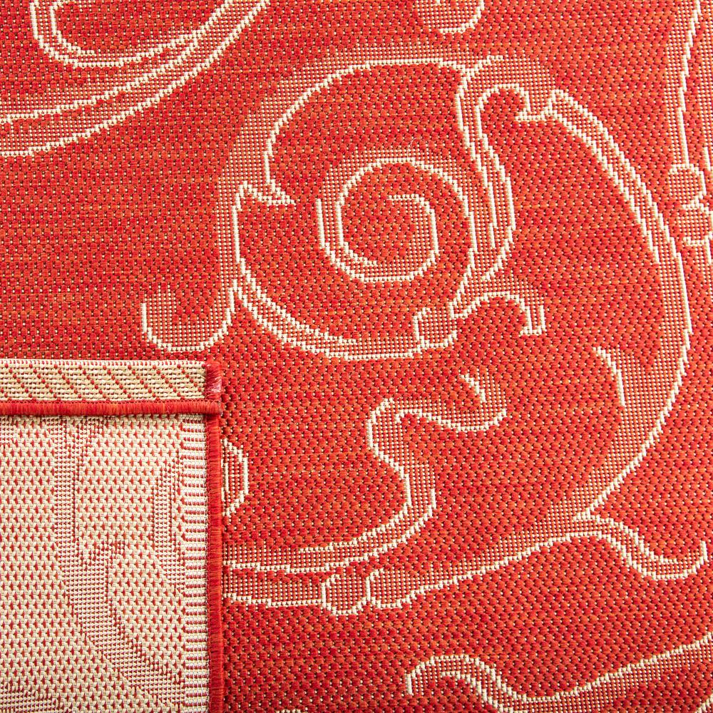 COURTYARD, RED / NATURAL, 5'-3" X 7'-7", Area Rug, CY2665-3707-5. Picture 8