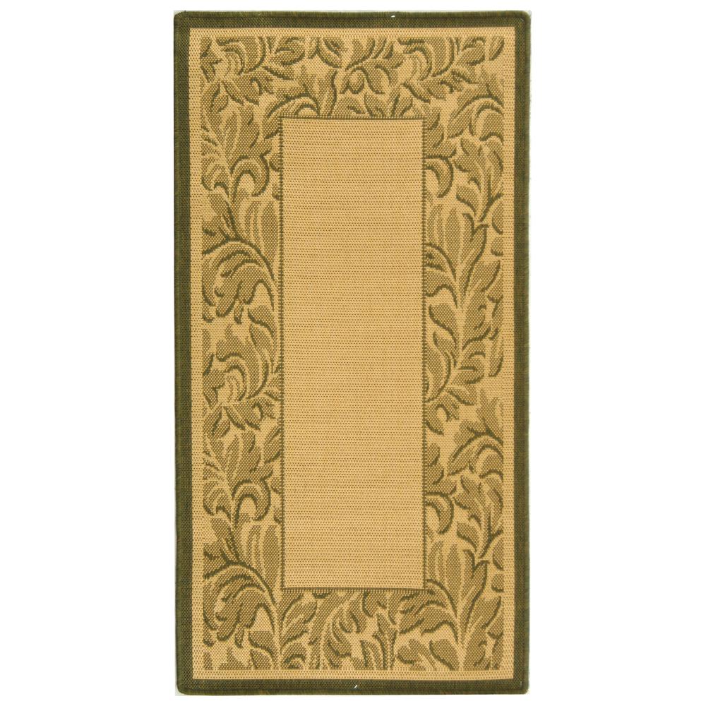 COURTYARD, NATURAL / OLIVE, 2'-7" X 5', Area Rug, CY2666-1E01-3. Picture 1