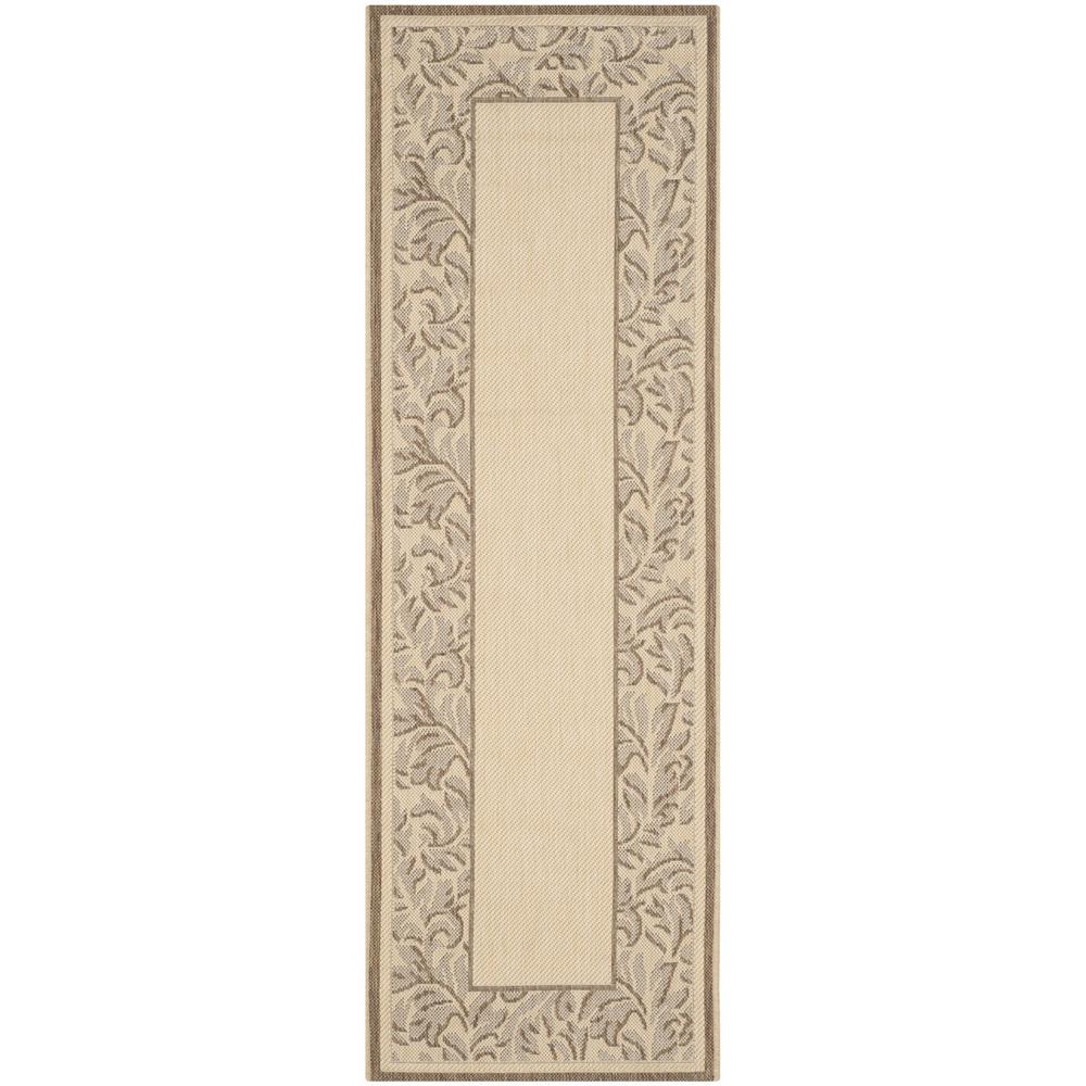 COURTYARD, NATURAL / BROWN, 6'-7" X 6'-7" Round, Area Rug, CY2666-3001-7R. Picture 1