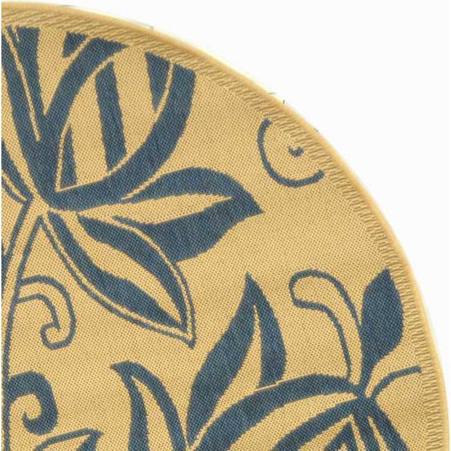 COURTYARD, NATURAL / BLUE, 5'-3" X 7'-7", Area Rug, CY2961-3101-5. Picture 5