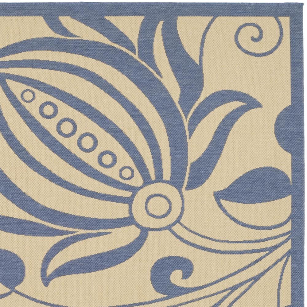 COURTYARD, NATURAL / BLUE, 8' X 11', Area Rug, CY2961-3101-8. Picture 7