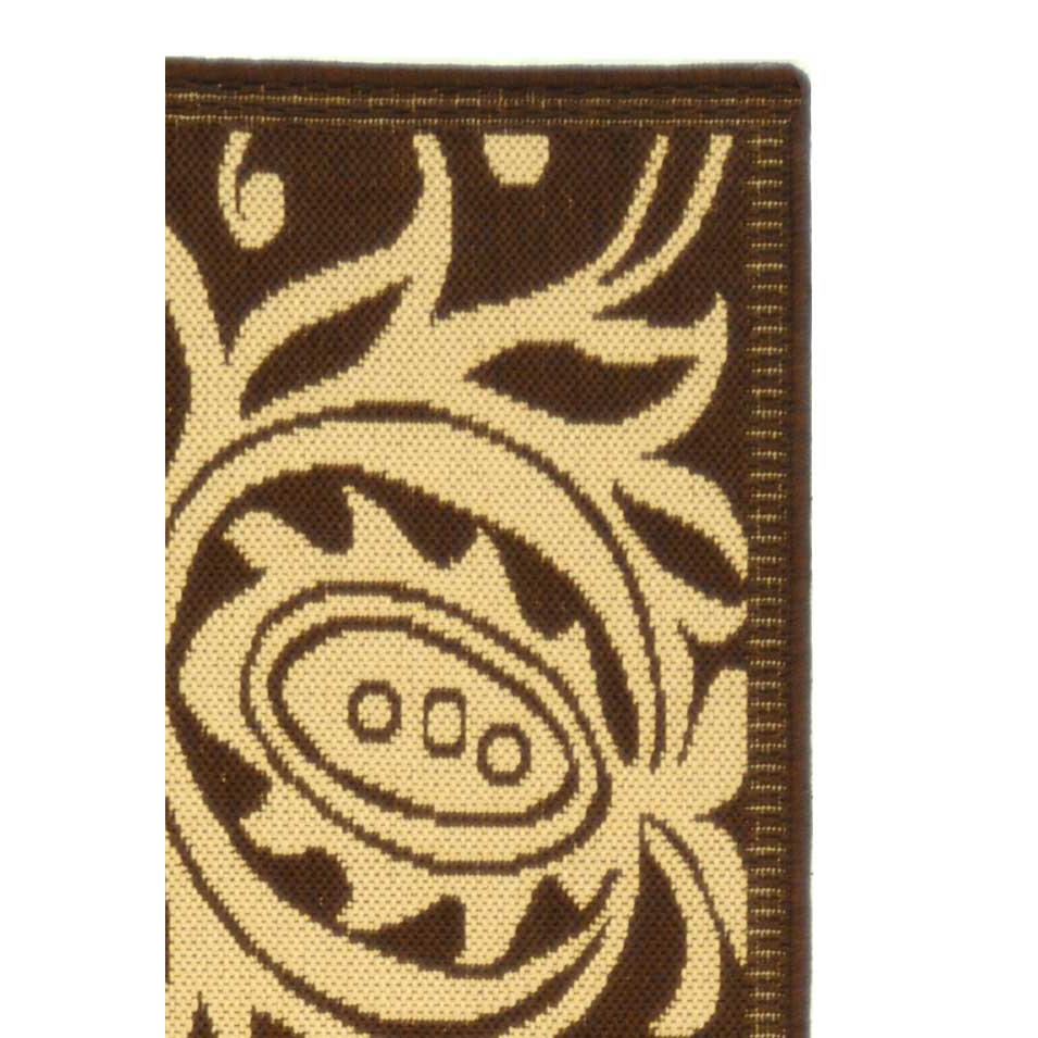 COURTYARD, CHOCOLATE / NATURAL, 2'-3" X 6'-7", Area Rug, CY2961-3409-27. Picture 2