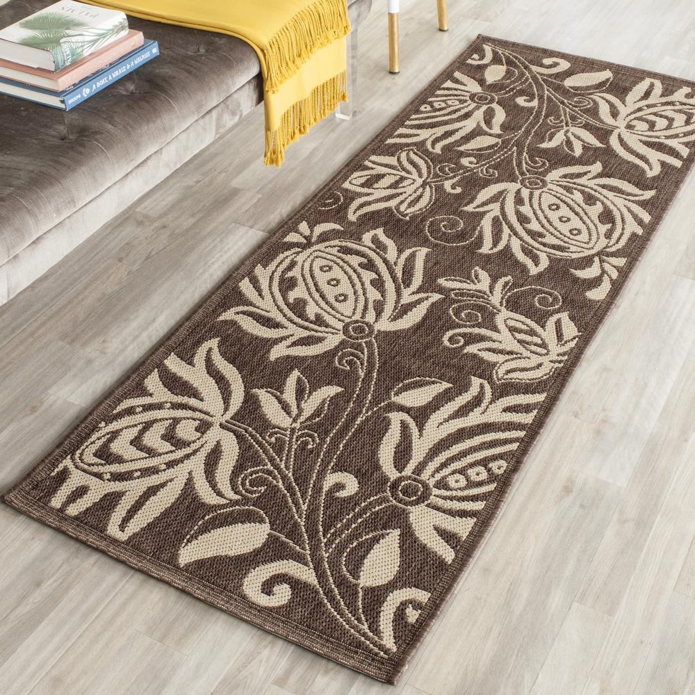 COURTYARD, CHOCOLATE / NATURAL, 2'-3" X 6'-7", Area Rug, CY2961-3409-27. Picture 5