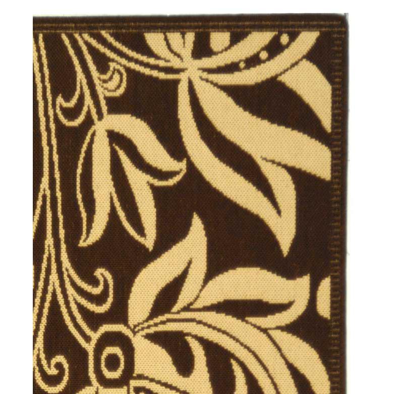 COURTYARD, CHOCOLATE / NATURAL, 4' X 5'-7", Area Rug, CY2961-3409-4. Picture 2
