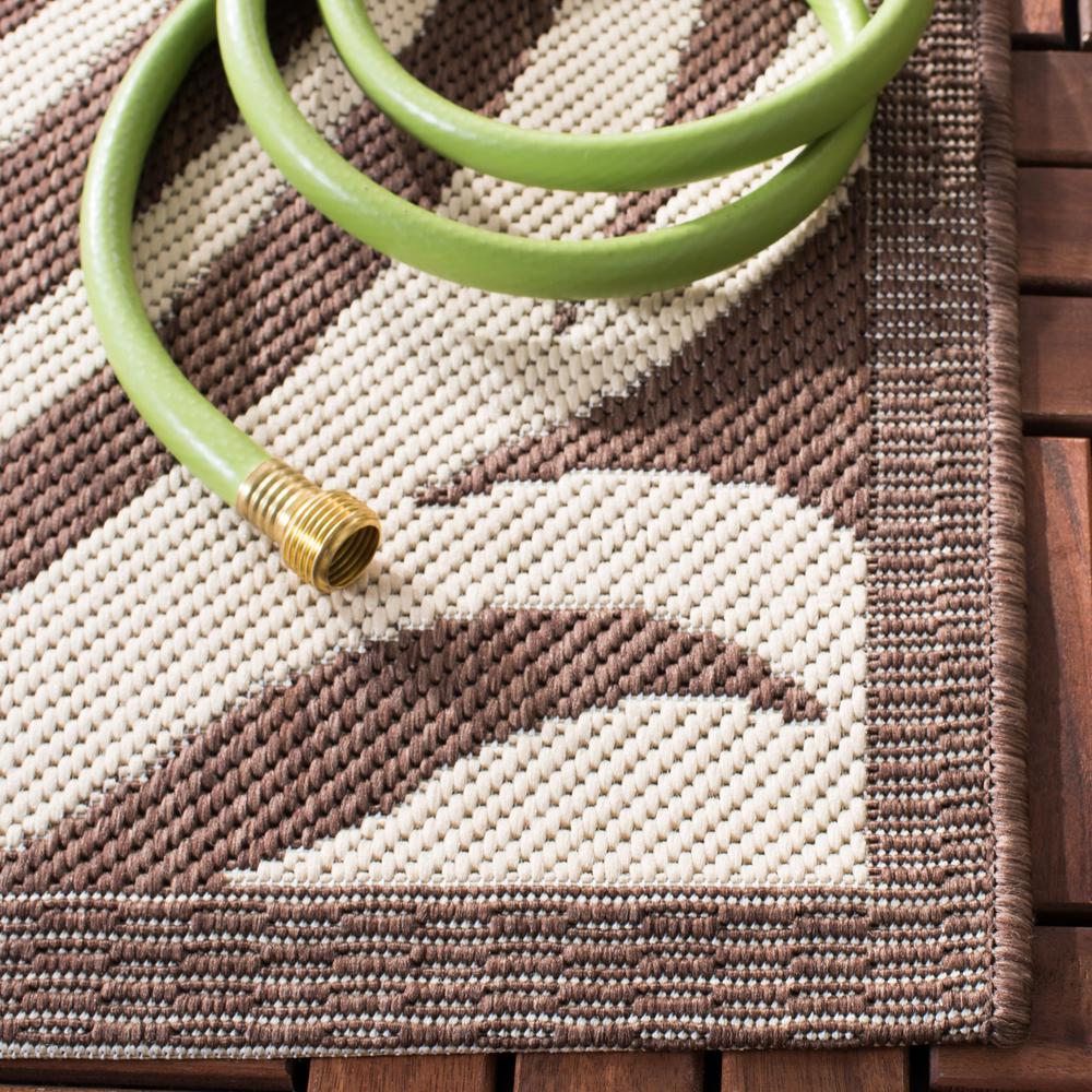 COURTYARD, CHOCOLATE / NATURAL, 5'-3" X 7'-7", Area Rug, CY2961-3409-5. Picture 2