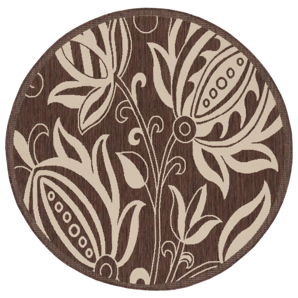 COURTYARD, CHOCOLATE / NATURAL, 5'-3" X 7'-7", Area Rug, CY2961-3409-5. Picture 8