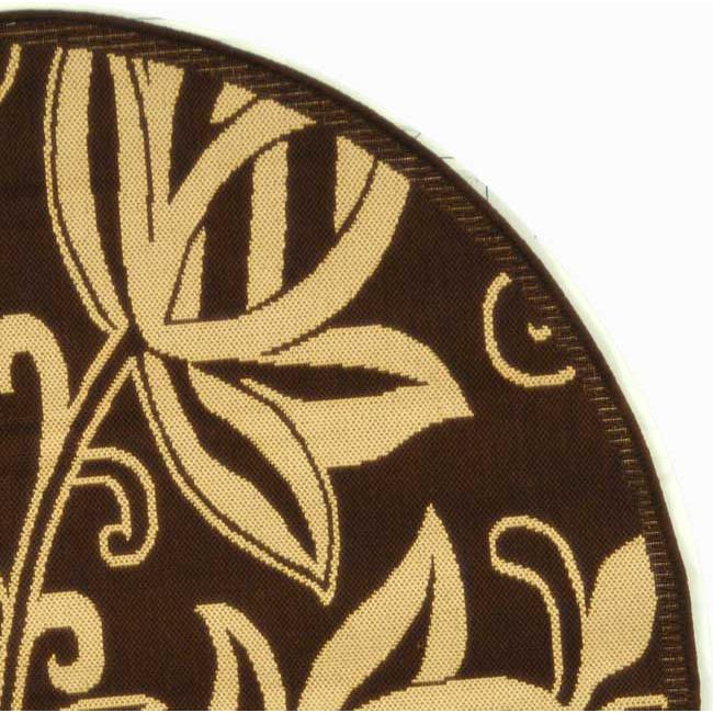 COURTYARD, CHOCOLATE / NATURAL, 5'-3" X 7'-7", Area Rug, CY2961-3409-5. Picture 5