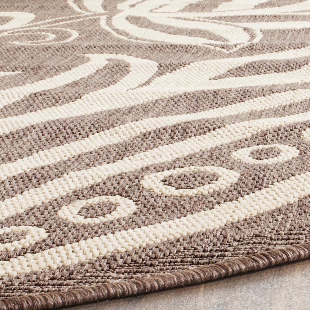 COURTYARD, CHOCOLATE / NATURAL, 5'-3" X 7'-7", Area Rug, CY2961-3409-5. Picture 7
