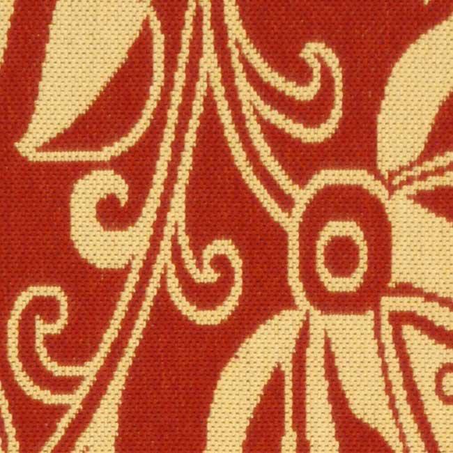 COURTYARD, RED / NATURAL, 4' X 5'-7", Area Rug, CY2961-3707-4. Picture 3