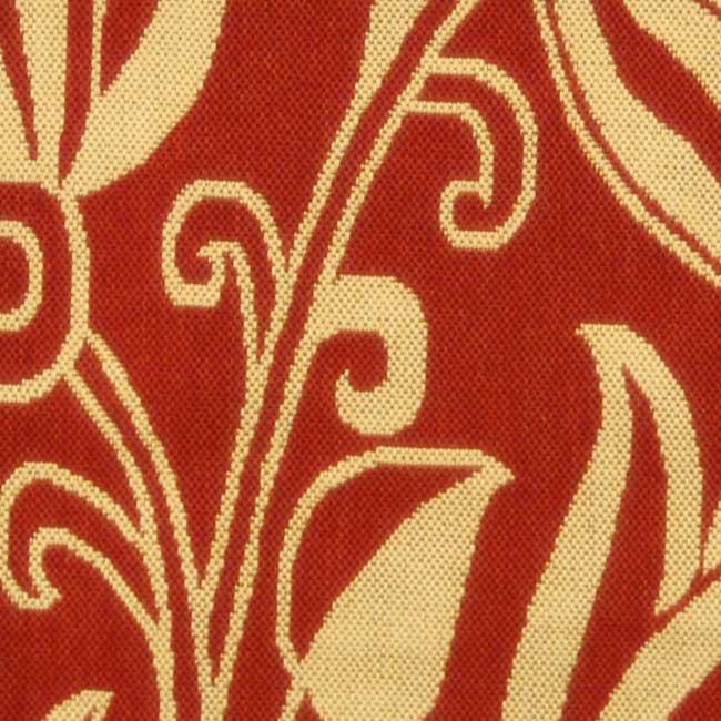 COURTYARD, RED / NATURAL, 5'-3" X 7'-7", Area Rug, CY2961-3707-5. Picture 3