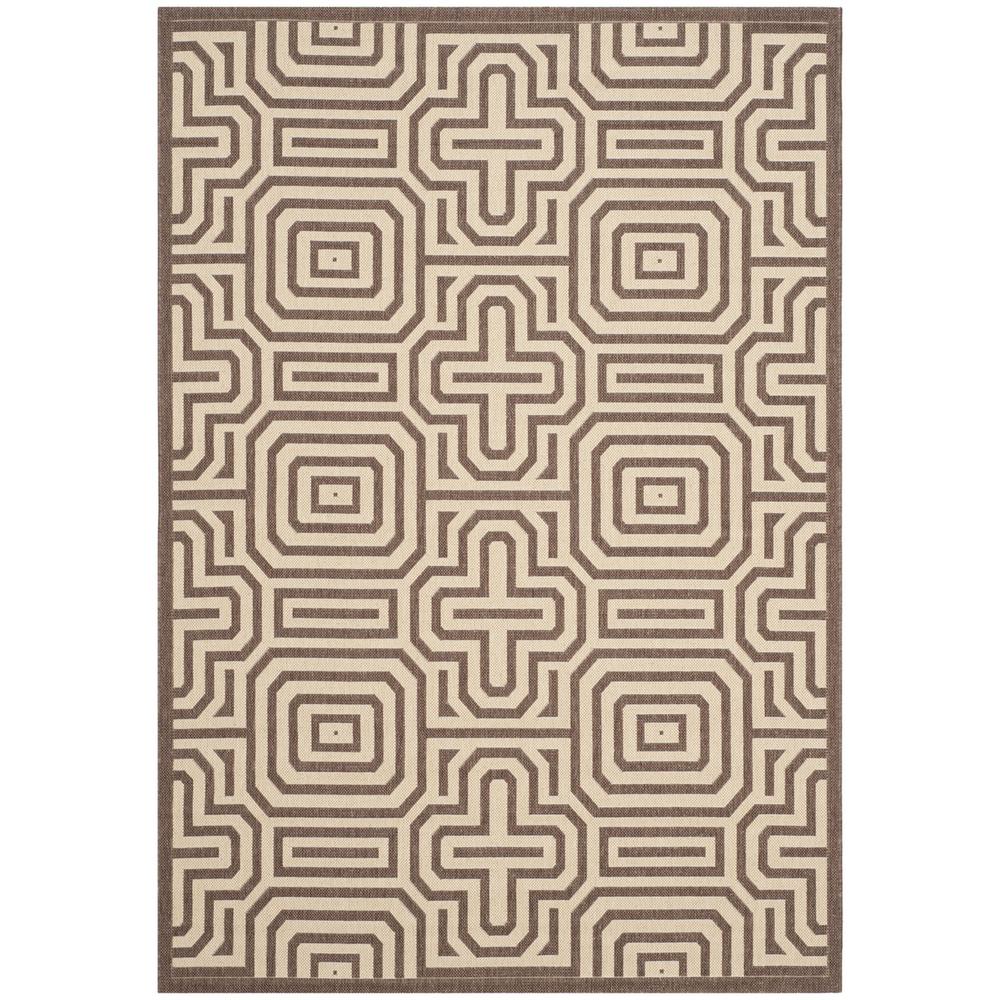COURTYARD, CHOCOLATE / NATURAL, 2'-3" X 10', Area Rug, CY2962-3409-210. Picture 1