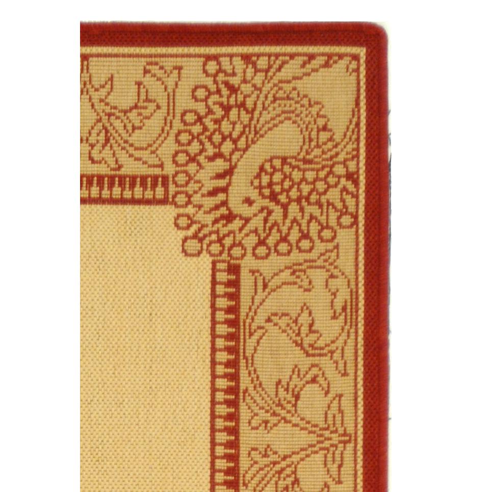 COURTYARD, NATURAL / RED, 2'-3" X 6'-7", Area Rug, CY2965-3701-27. Picture 2