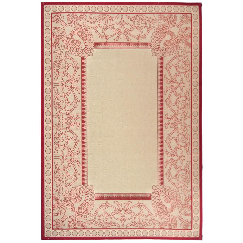 COURTYARD, NATURAL / RED, 6'-7" X 9'-6", Area Rug, CY2965-3701-6. Picture 5