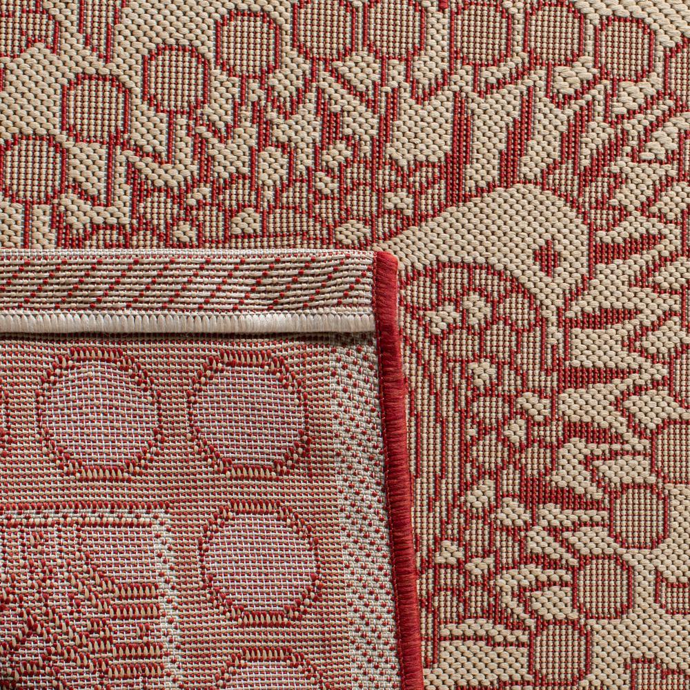 COURTYARD, NATURAL / RED, 6'-7" X 9'-6", Area Rug, CY2965-3701-6. Picture 1