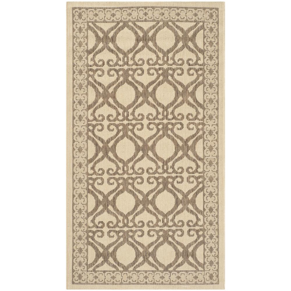 COURTYARD, NATURAL / BROWN, 2'-7" X 5', Area Rug, CY3040-3001-3. Picture 1