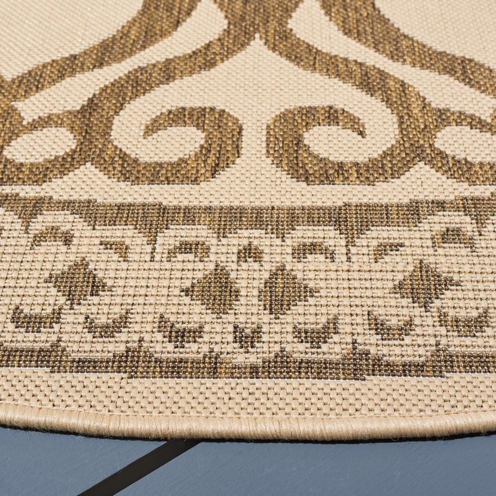 COURTYARD, NATURAL / BROWN, 6'-7" X 6'-7" Round, Area Rug, CY3040-3001-7R. Picture 2