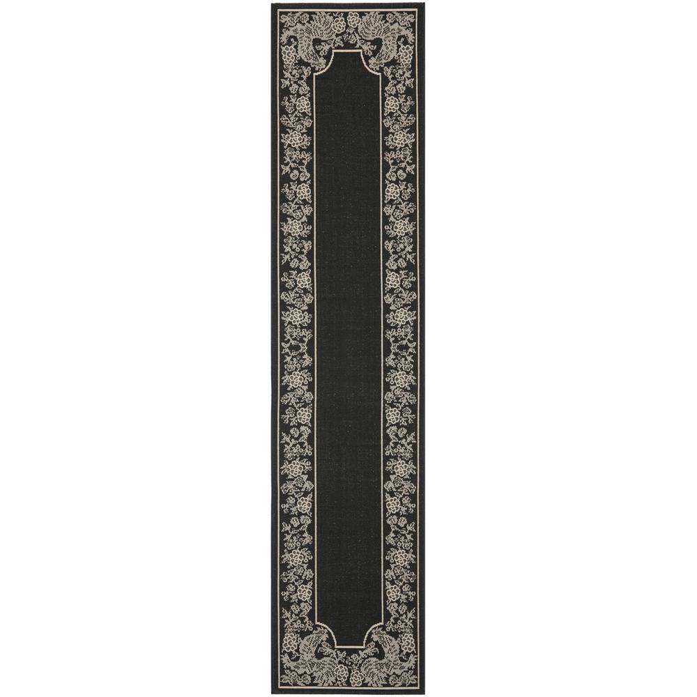 COURTYARD, BLACK / SAND, 2'-3" X 10', Area Rug, CY3305-3908-210. Picture 1