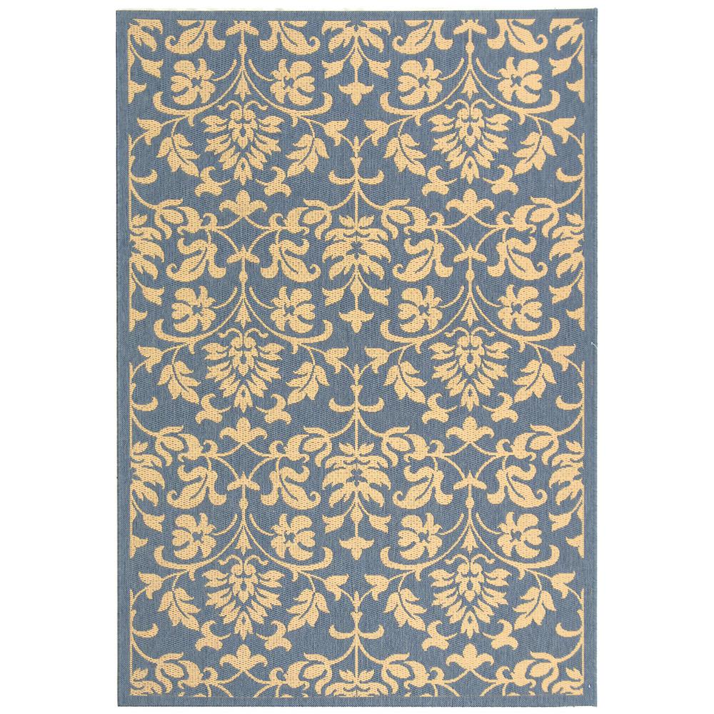 COURTYARD, BLUE / NATURAL, 2' X 3'-7", Area Rug, CY3416-3103-2. Picture 1