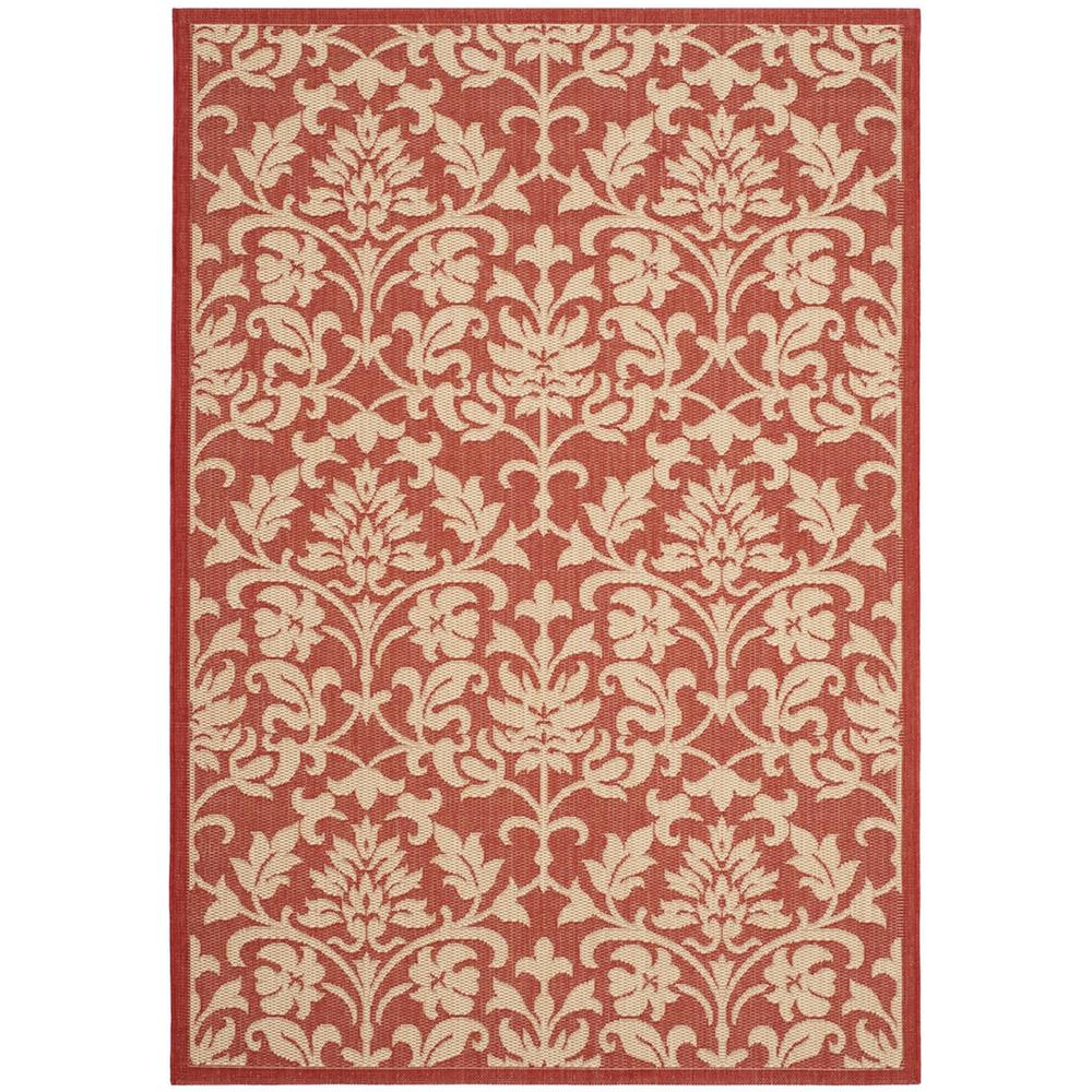 COURTYARD, RED / NATURAL, 2' X 3'-7", Area Rug, CY3416-3707-2. Picture 1