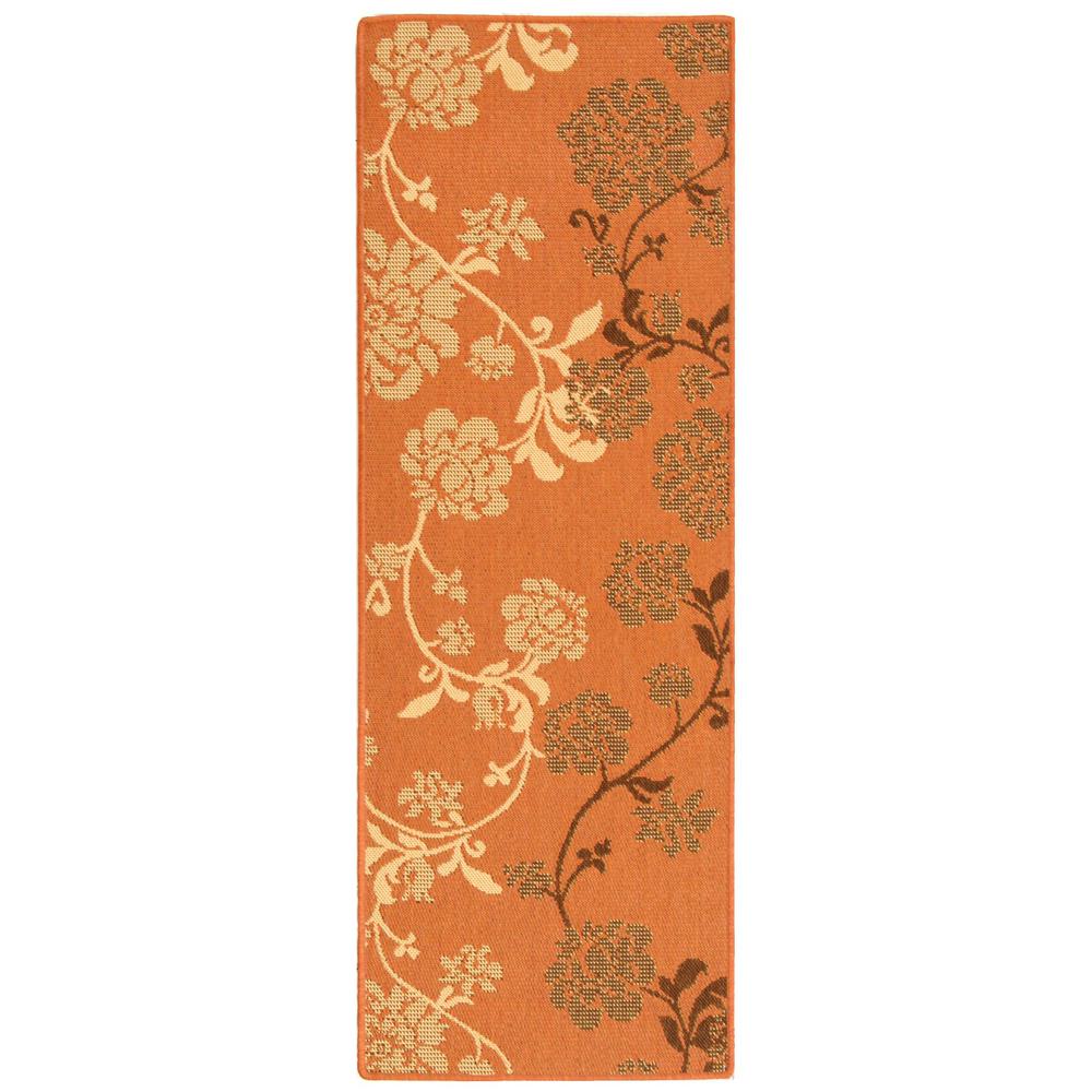 COURTYARD, TERRA NATURAL / BROWN, 2'-3" X 6'-7", Area Rug, CY4027C-27. Picture 1