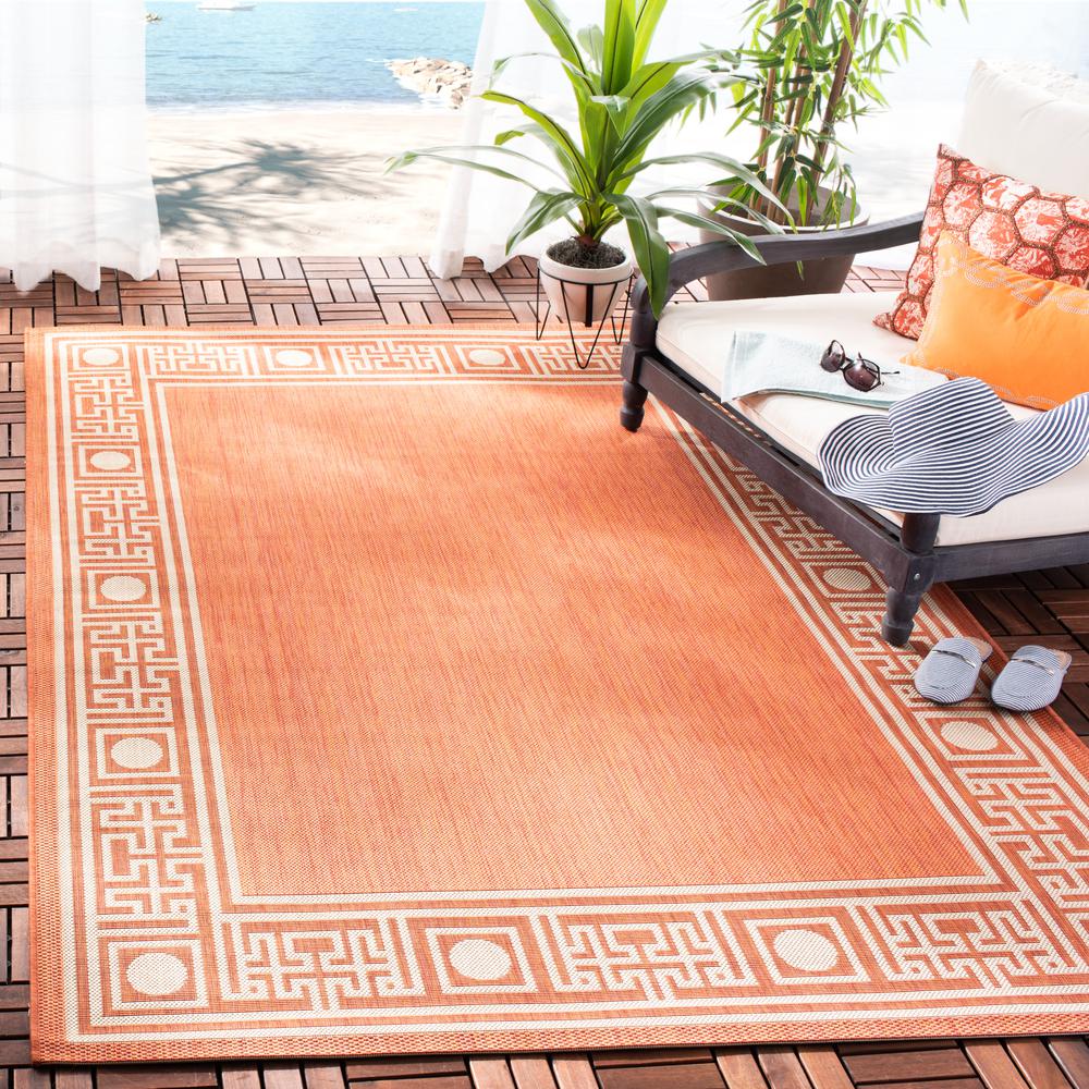 COURTYARD, RUST / SAND, 5'-3" X 7'-7", Area Rug, CY5143A-5. Picture 6