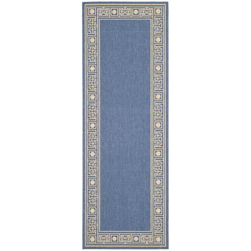COURTYARD, BLUE / BEIGE, 2'-3" X 6'-7", Area Rug, CY5143C-27. Picture 1