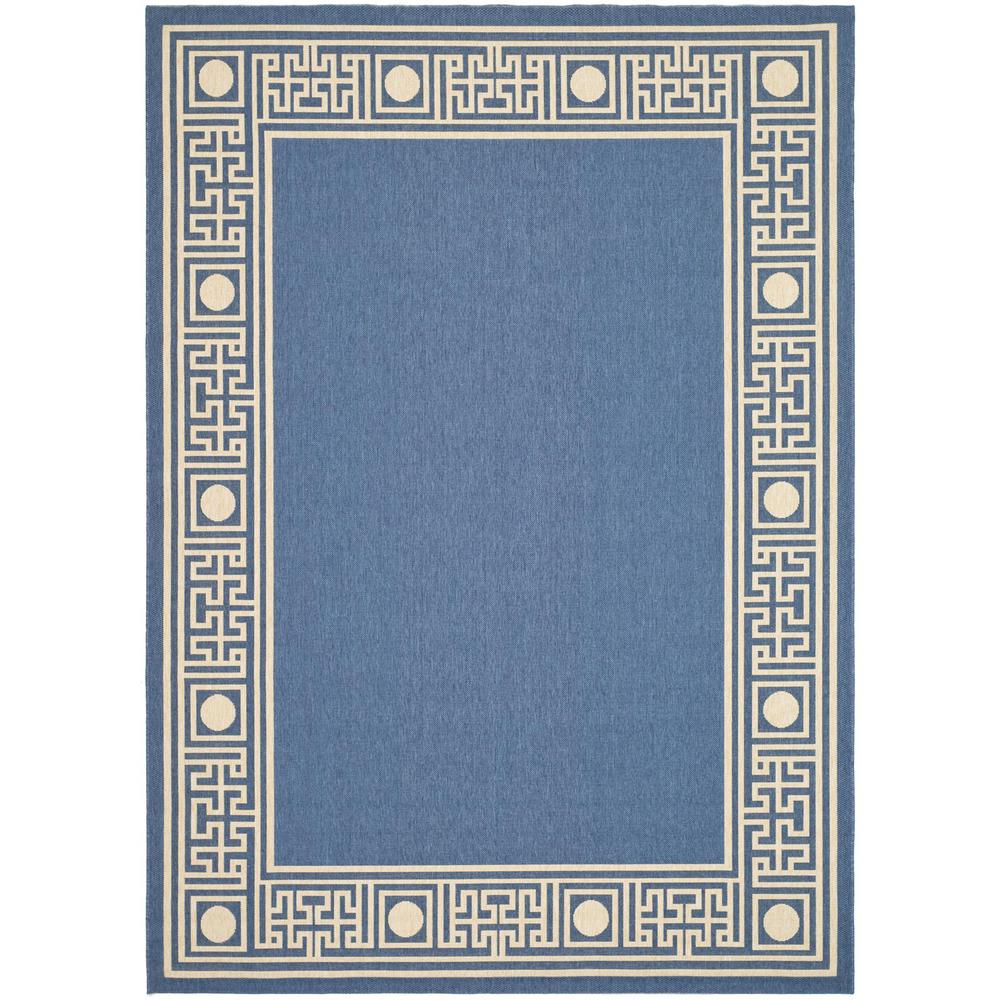 COURTYARD, BLUE / BEIGE, 8' X 11', Area Rug, CY5143C-8. Picture 1