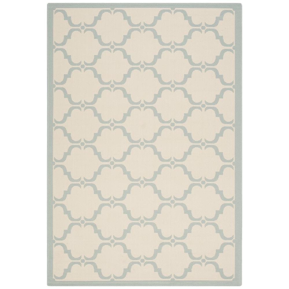 COURTYARD, BEIGE / AQUA, 4' X 5'-7", Area Rug, CY6009-213-4. Picture 1