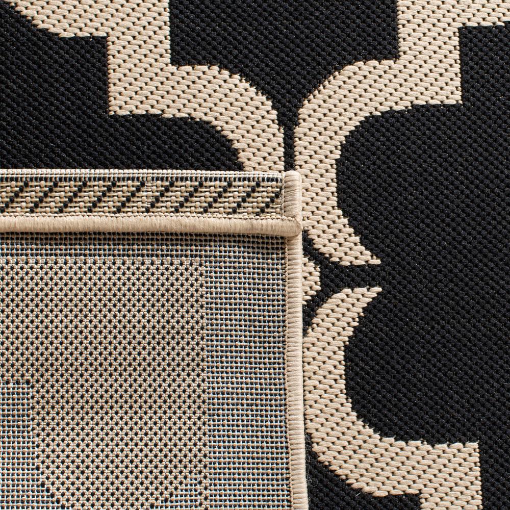 COURTYARD, BLACK / BEIGE, 6'-7" X 9'-6", Area Rug, CY6009-226-6. Picture 4