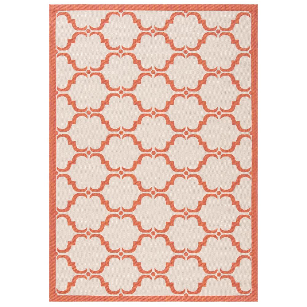 COURTYARD, BEIGE / TERRACOTTA, 5'-3" X 7'-7", Area Rug, CY6009-231-5. Picture 3