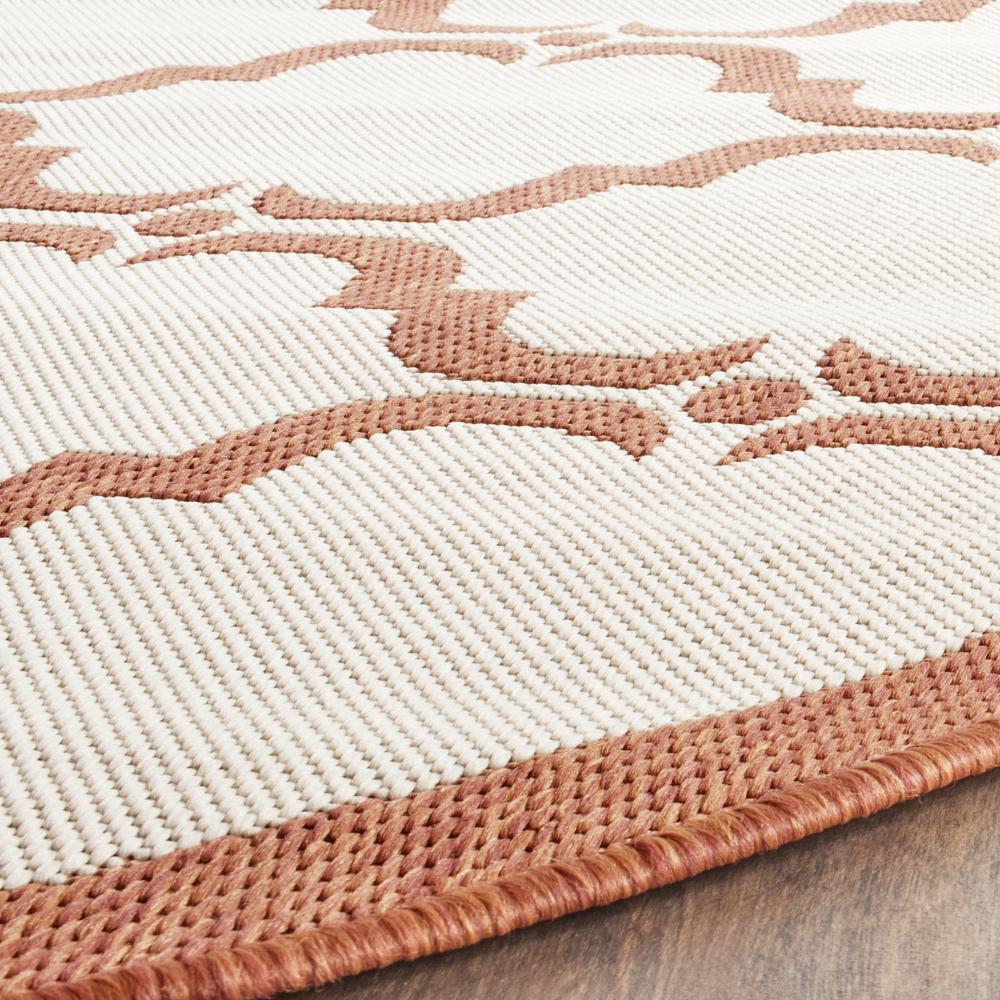 COURTYARD, BEIGE / TERRACOTTA, 5'-3" X 7'-7", Area Rug, CY6009-231-5. Picture 4