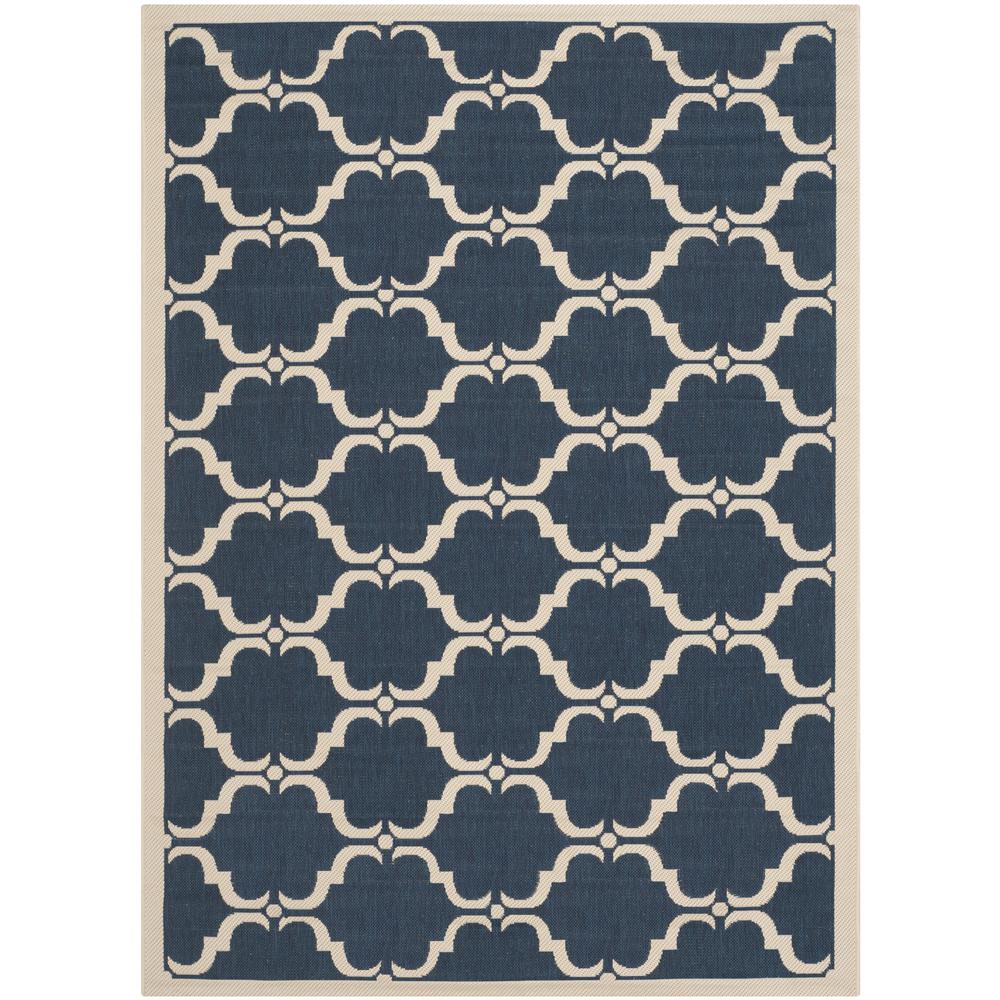 COURTYARD, NAVY / BEIGE, 5'-3" X 7'-7", Area Rug, CY6009-268-5. Picture 3