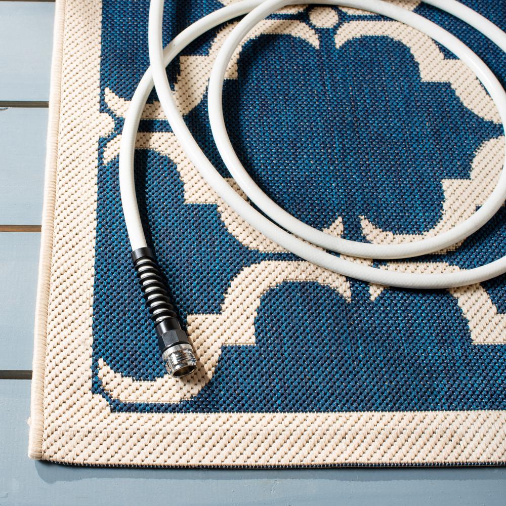 COURTYARD, NAVY / BEIGE, 5'-3" X 7'-7", Area Rug, CY6009-268-5. Picture 2