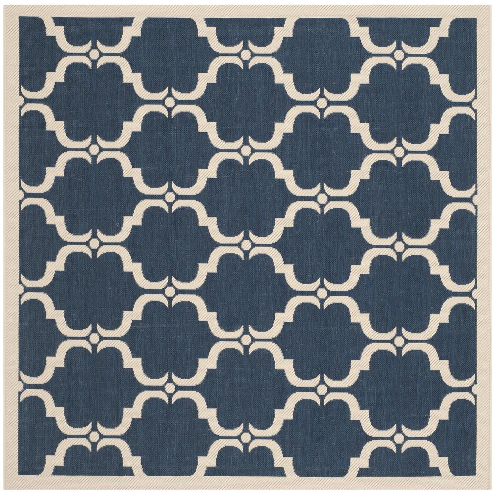 COURTYARD, NAVY / BEIGE, 5'-3" X 7'-7", Area Rug, CY6009-268-5. Picture 1