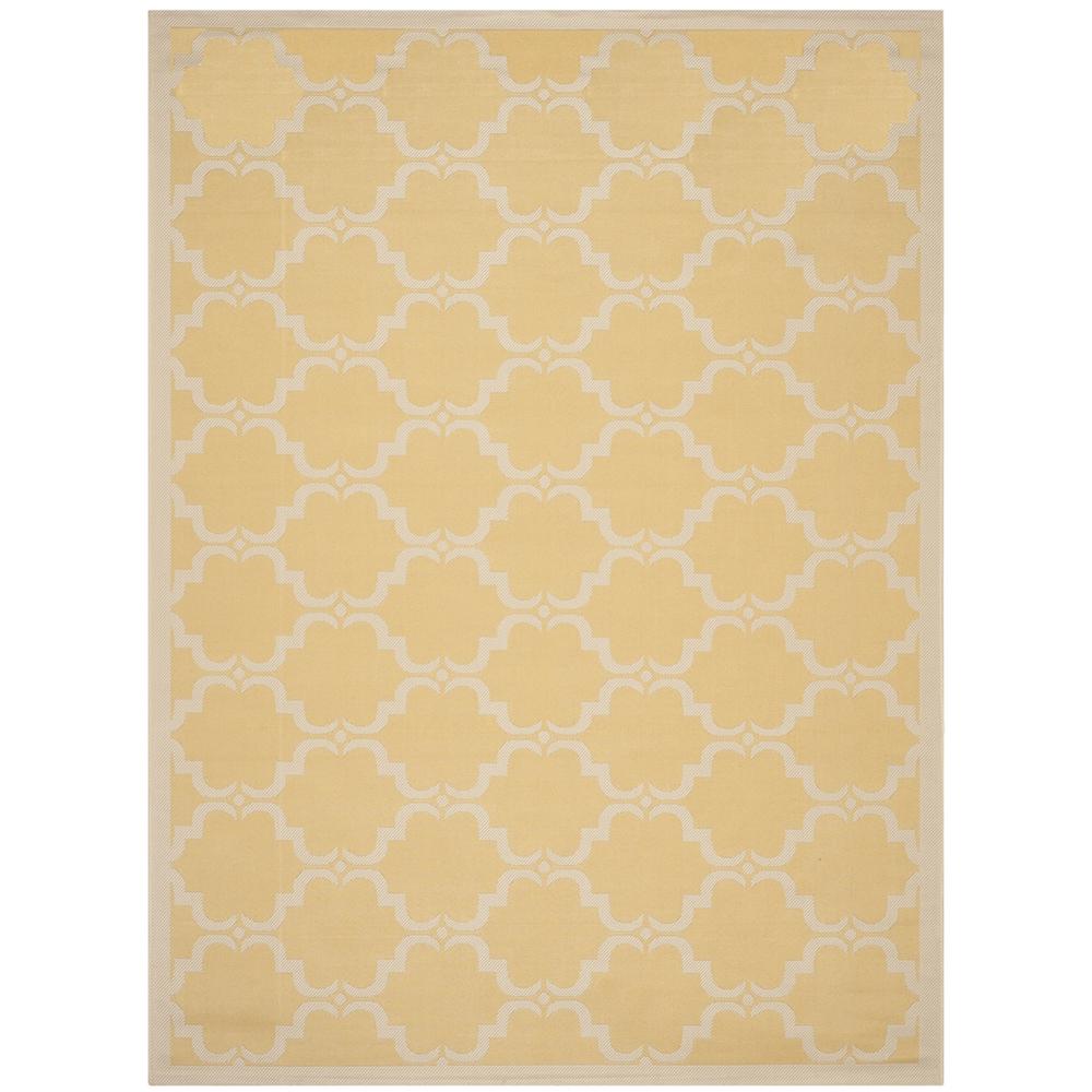 COURTYARD, YELLOW / BEIGE, 8' X 11', Area Rug, CY6009-316-8. Picture 1