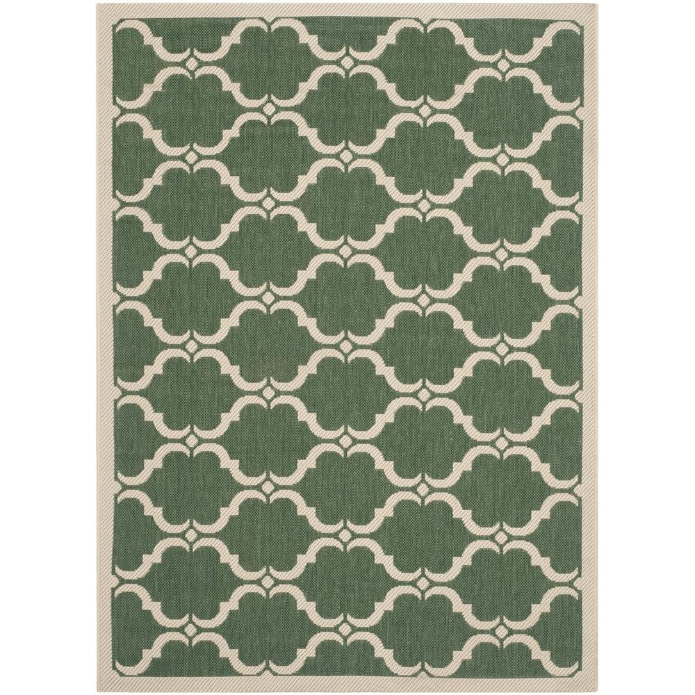 COURTYARD, DARK GREEN / BEIGE, 4' X 5'-7", Area Rug, CY6009-332-4. Picture 1