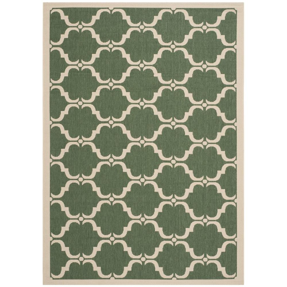 COURTYARD, DARK GREEN / BEIGE, 5'-3" X 7'-7", Area Rug, CY6009-332-5. Picture 1