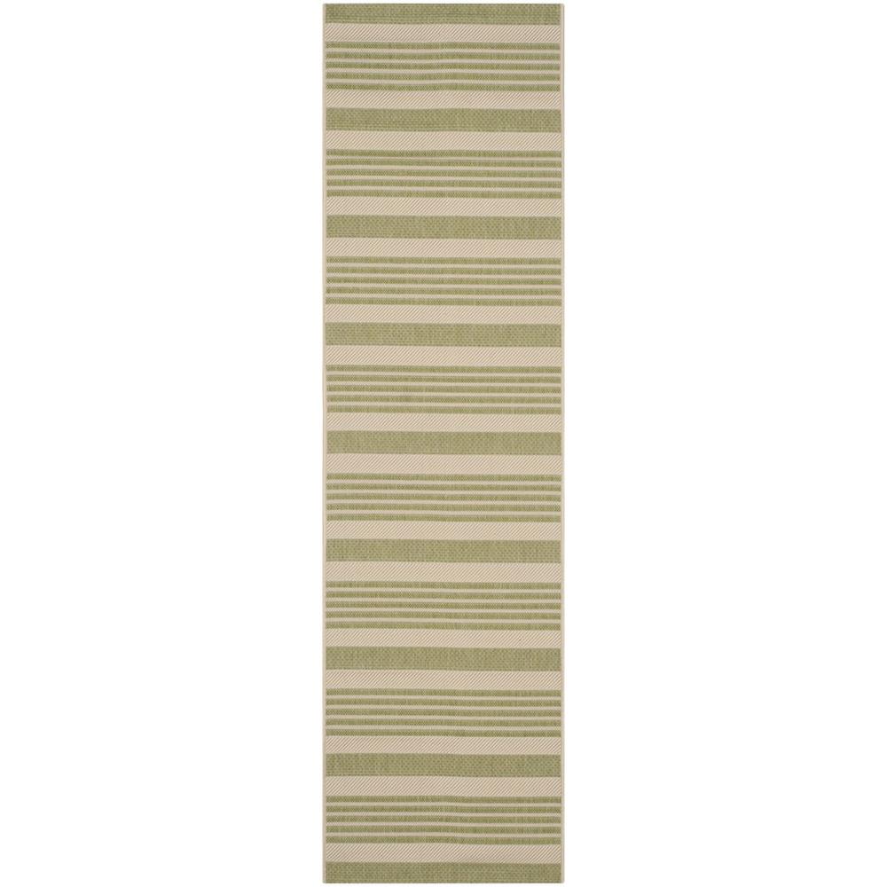 COURTYARD, BEIGE / SWEET PEA, 2'-3" X 8', Area Rug. Picture 1