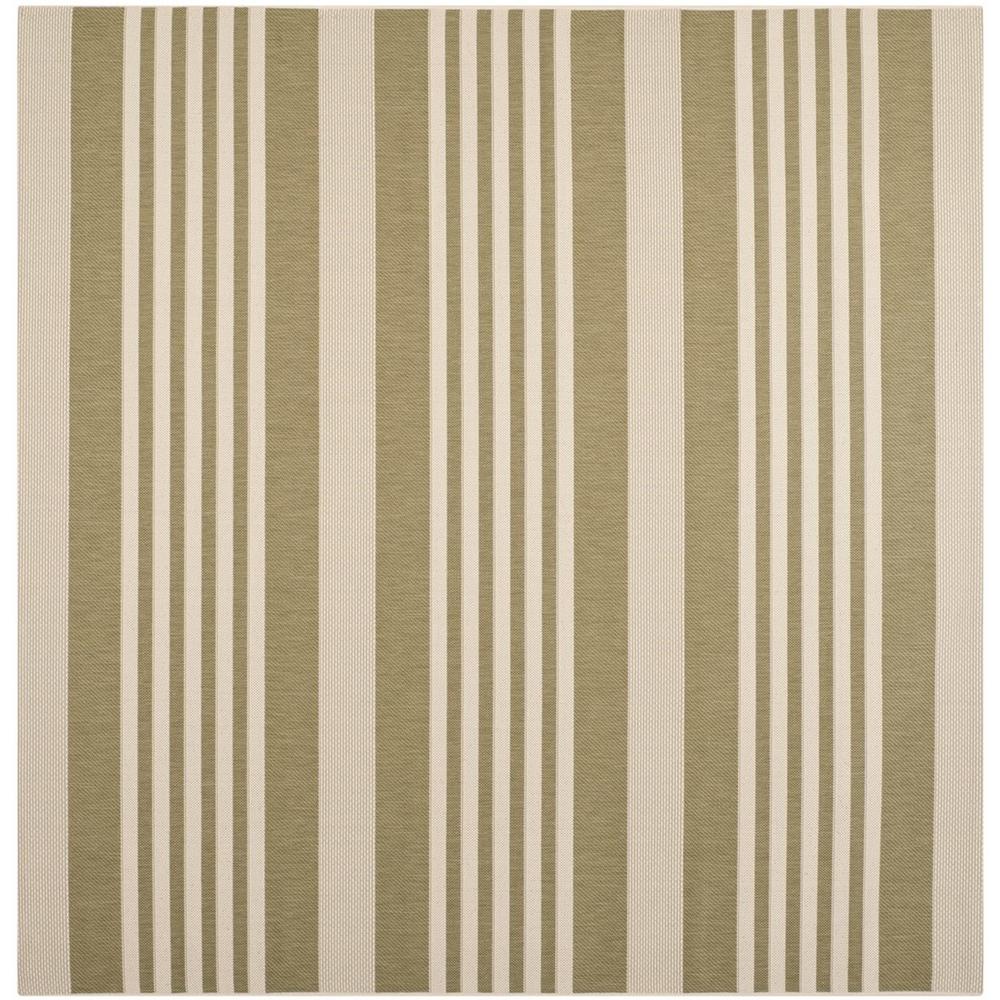 COURTYARD, GREEN / BEIGE, 7'-10" X 7'-10" Square, Area Rug, CY6062-244-8SQ. Picture 1