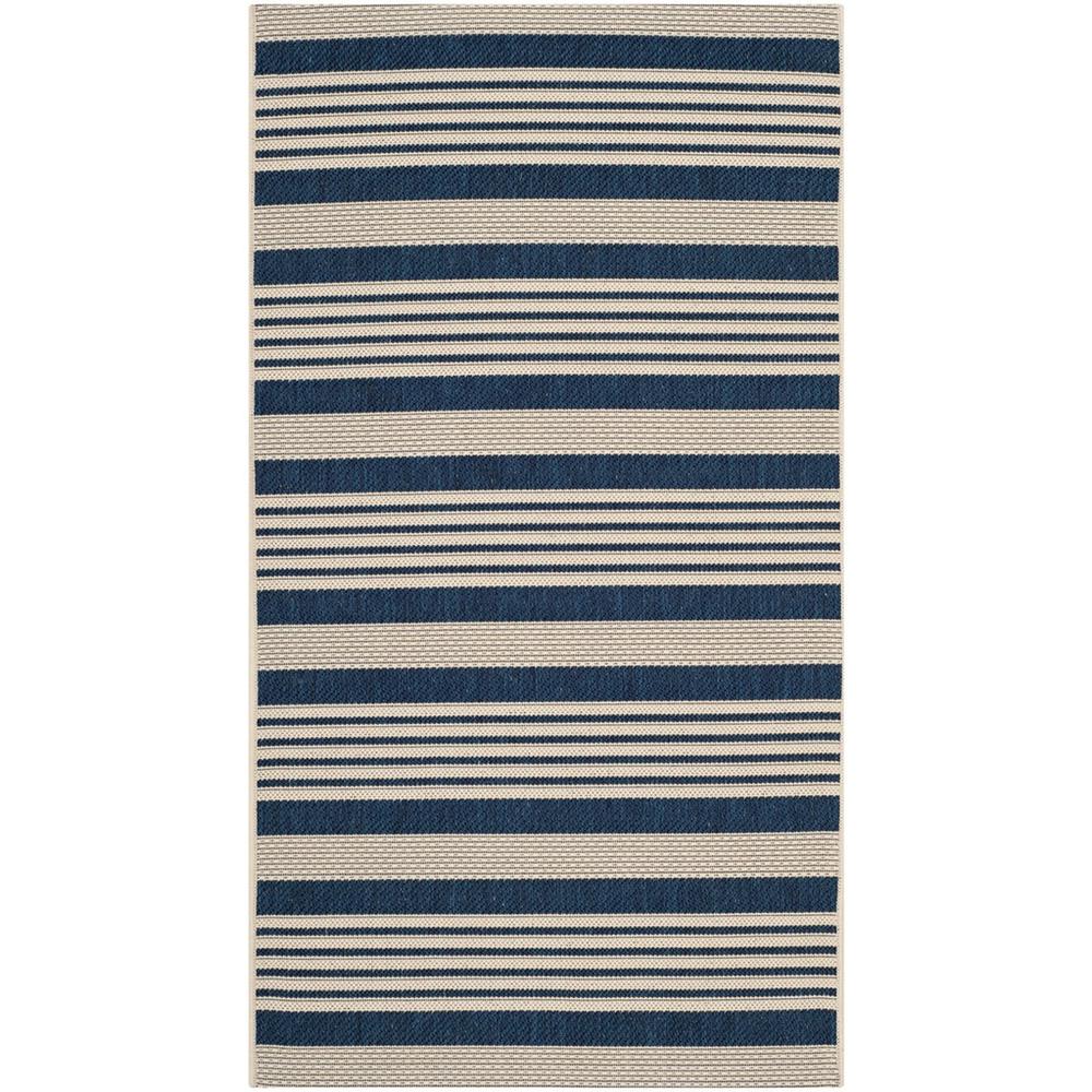 COURTYARD, NAVY / BEIGE, 2'-7" X 5', Area Rug, CY6062-268-3. Picture 1