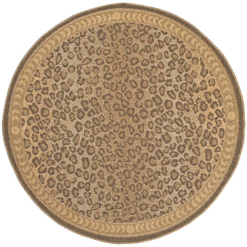 COURTYARD, NATURAL / GOLD, 5'-3" X 5'-3" Round, Area Rug, CY6100-39-5R. Picture 1