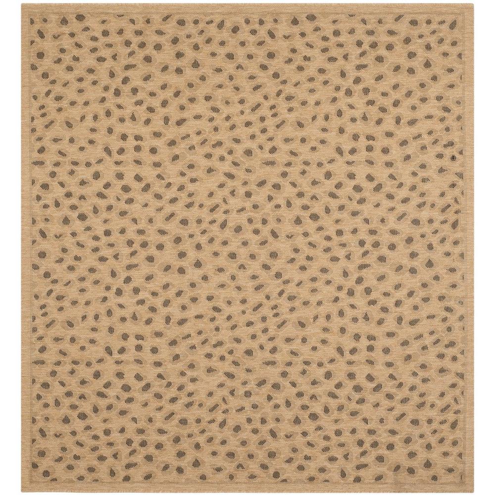 COURTYARD, NATURAL / GOLD, 6'-7" X 6'-7" Square, Area Rug, CY6104-39-7SQ. Picture 1